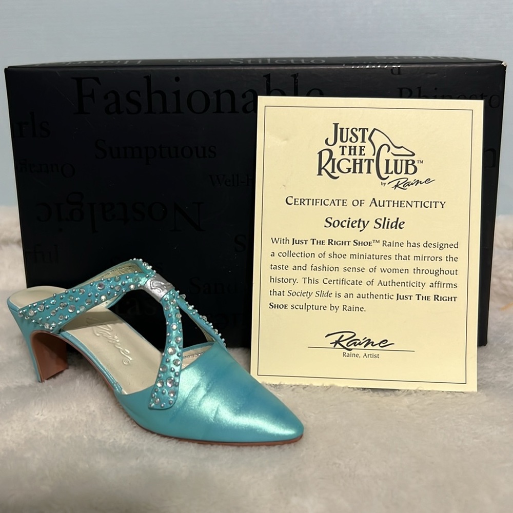 Just the Right Shoe "Society Slide" (2000) Miniature Collectible